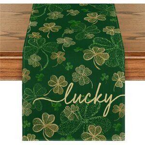 Lucky Shamrocks 210 GSM St. Patrick's Day Table Runner Seasonal